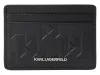 Karl Lagerfeld LOOM fekete valódi bőr kártyatartó