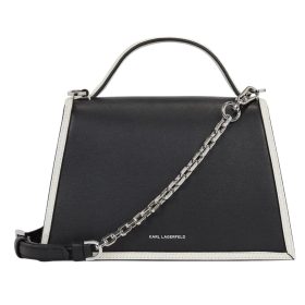 Karl Lagerfeld fehér-fekete női bőr kézitáska, crossbody