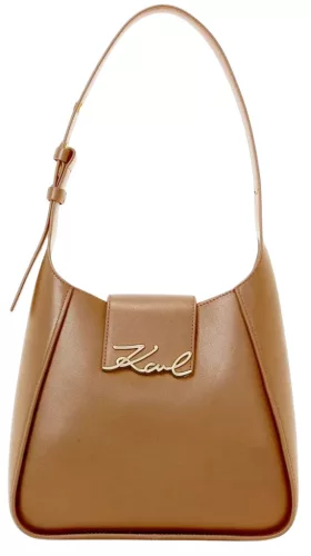 Karl Lagerfeld konyakbarna női bőr válltáska