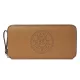 Karl Lagerfeld nagyméretű konyakbarna női bőr pénztárca