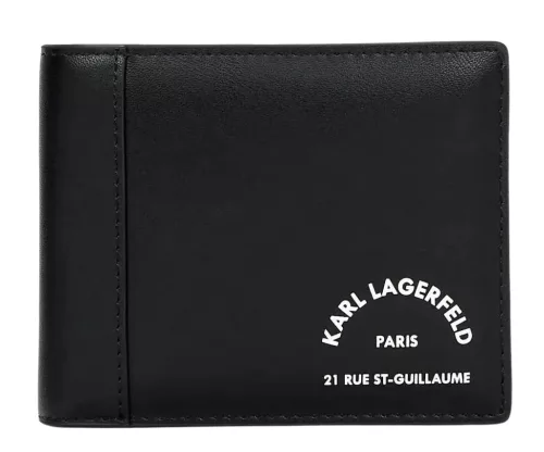 Karl Lagerfeld Daily fekete férfi pénztárca, kártyatartó