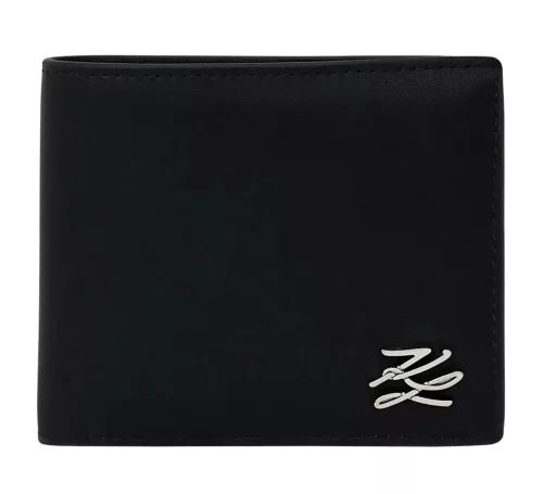 Karl Lagerfeld fekete férfi pénztárca, kártyatartó