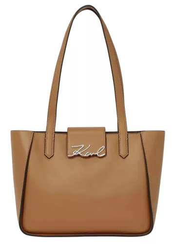 Karl Lagerfeld konyakbarna női bőr válltáska