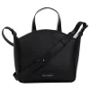 Karl Lagerfeld kisméretű fekete bőr tote bag, kézitáska vállpánttal