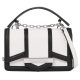 Karl Lagerfeld NOVA fekete-fehér női bőr kézitáska, crossbody