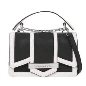   Karl Lagerfeld NOVA fekete-fehér női bőr kézitáska, crossbody