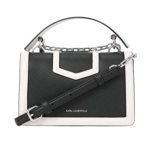   Karl Lagerfeld NOVA fekete-fehér női bőr kézitáska, crossbody