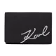Karl Lagerfeld fekete női valódi bőr pénztárca 12 x 8 cm