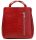 Ága Hengl Izsák piros-kroki női bőr hátizsák 23 × 23 × 9 cm