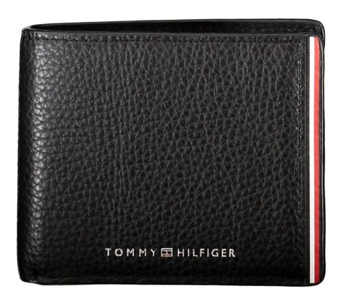 Tommy Hilfiger fekete férfi bőr pénztárca, irattartó 11 x 9 cm