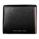 Tommy Hilfiger fekete bőr pénztárca, férfi 12 x 10 cm
