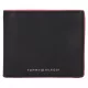 Tommy Hilfiger fekete bőr pénztárca, férfi 12 x 10 cm