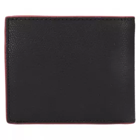 Tommy Hilfiger fekete bőr pénztárca, férfi 12 x 10 cm