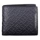 Tommy Hilfiger sötétkék dombornyomott bőr pénztárca 12 x 10 cm