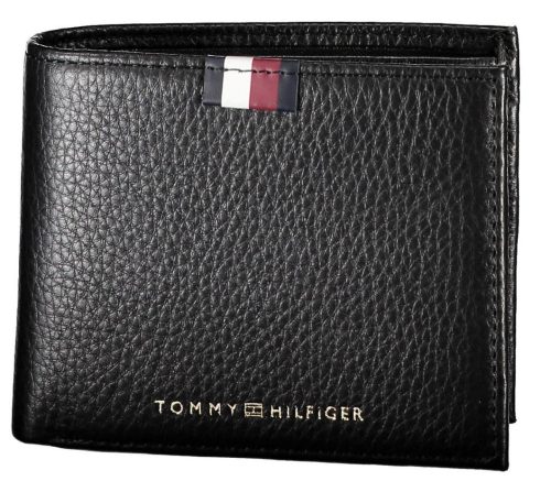 Tommy Hilfiger fekete férfi bőr pénztárca 11 x 9 cm