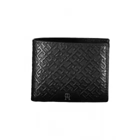 Tommy Hilfiger fekete férfi bőr pénztárca 11 x 9 x 2 cm