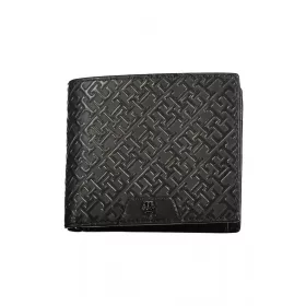 Tommy Hilfiger fekete férfi bőr pénztárca 12 x 12 x 2 cm