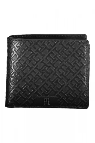 Tommy Hilfiger fekete férfi bőr pénztárca 12 x 12 x 2 cm