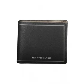 Tommy Hilfiger fekete férfi bőr pénztárca 12 x 10 x 2 cm