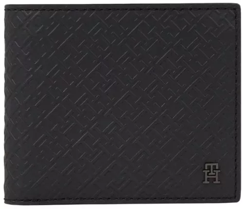 Tommy Hilfiger fekete férfi bőr pénztárca 12 x 10 cm