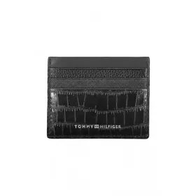 Tommy Hilfiger fekete férfi bőr pénztárca 10 x 8 x 1 cm