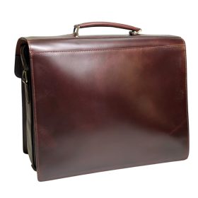   Blázek & Anni marhabőr aktatáska laptoptartóval, zárható rekesszel 38,5 x 20 cm