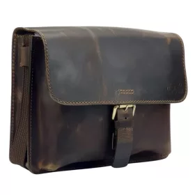   Blázek & Anni Vicenza sportos fazonú uniszex bőr oldaltáska, crossbody táska 32 x 25 cm