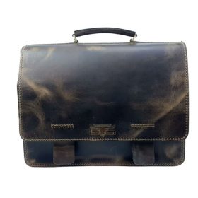   Blazek & Anni rejtett csatos, sportos, férfi bőr aktatáska 40 x 31 cm.