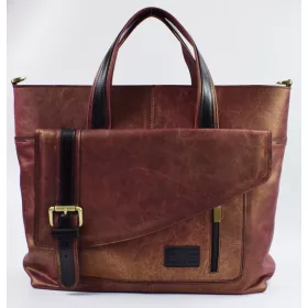   Blázek & Anni laptoprekeszes női bőr kézitáska 41 x 29 x 10 cm.