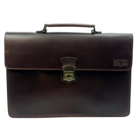   Blázek & Anni selyemfényű férfi bőr aktatáska, irattáska 38 x 26 cm