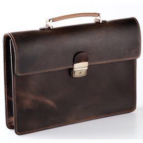   Blázek & Anni pull-up bőr férfi aktatáska, irattáska 38 x 26 cm