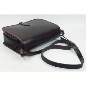 Blázek & Anni selyemfényű bőr vadász táska 32 x 20 cm