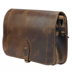   Blázek & Anni nagyméretű bőr vadász táska, válltáska 32 x 25 cm