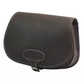   Blázek & Anni kisméretű sötétbarna bivalybőr vadász táska 24 x 18 cm