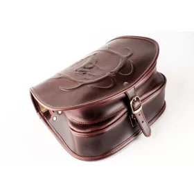   Blázek & Anni közepes 3D nyomott szarvas mintás bőr vadásztáska 28 x 21 cm