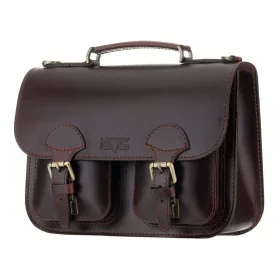   Blázek & Anni szimmetrikus zsebes kisméretű női bőr aktatáska 33,5 x 24 cm