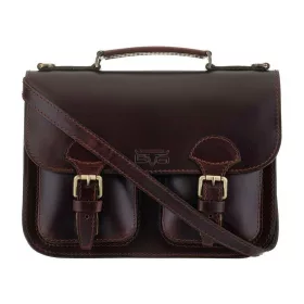   Blázek & Anni szimmetrikus zsebes kisméretű női bőr aktatáska 33,5 x 24 cm