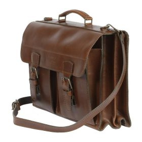   Blázek & Anni harmonikás férfi bőr aktatáska 42 x 30 cm.