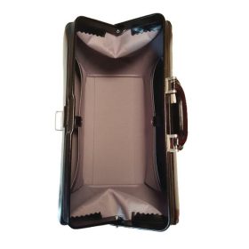   Blázek & Anni óriás fekete bőr állatorvosi táska 41 x 28 x 24 cm