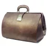 Blázek & Anni óriás barna bőr orvosi táska 41 x 28 x 24 cm