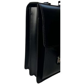   Blázek & Anni óriás két rekeszes, fekete férfi bőr aktatáska 45 x 31,5 cm.