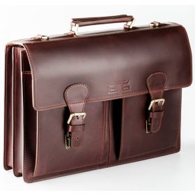   Blázek & Anni óriás dupla rekeszes férfi bőr aktatáska 45 x 31,5 cm