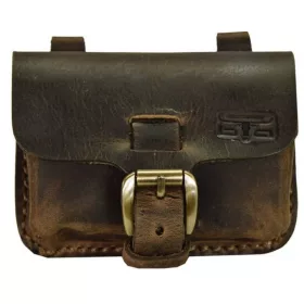 Blázek & Anni mini fekvő pull-up bőr övtáska 12 x 9 cm