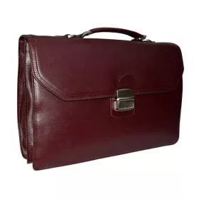 Blázek & Anni bordó bőr aktatáska 36 x 24 cm