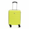 Bontour Spinner, lime-zöld színű, keményfalú kabin bőrönd, 55 cm