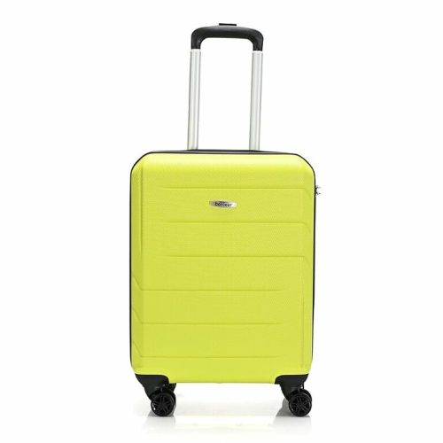 Bontour Spinner, lime-zöld színű, keményfalú kabin bőrönd, 55 cm