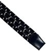 Rialto fonott bőr gumírozott férfi bőr öv, 130 cm