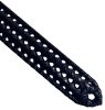 Rialto fonott fekete férfi bőr öv, 115 cm