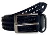 Rialto fonott bőr gumírozott férfi bőr öv, 130 cm