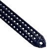 Rialto fonott bőr gumírozott férfi bőr öv, 130 cm